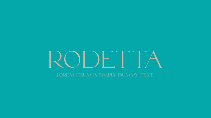 Rodetta Font
