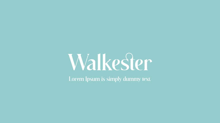 Walkester Font