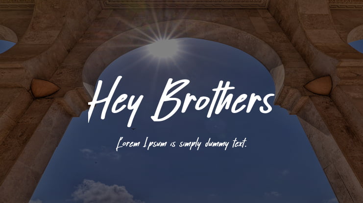 Hey Brothers Font
