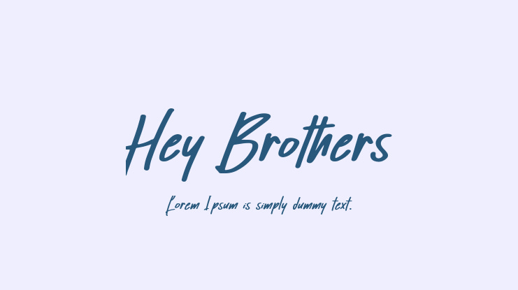 Hey Brothers Font