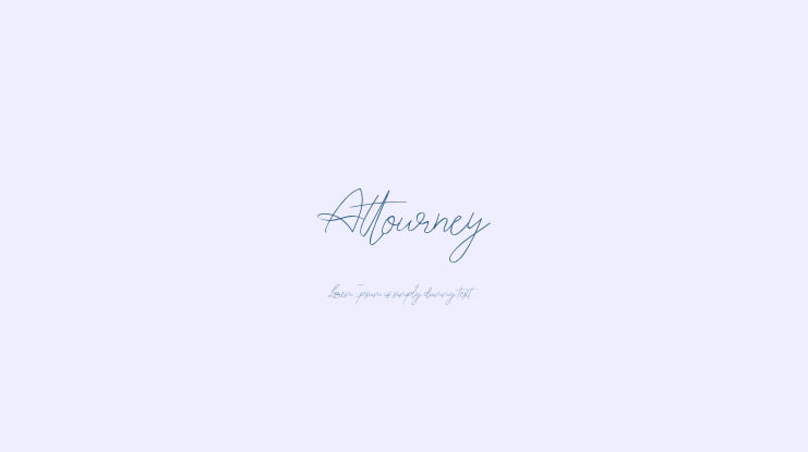 Attourney Font