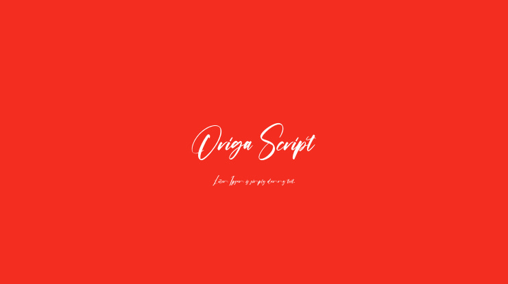 Origa Script Font