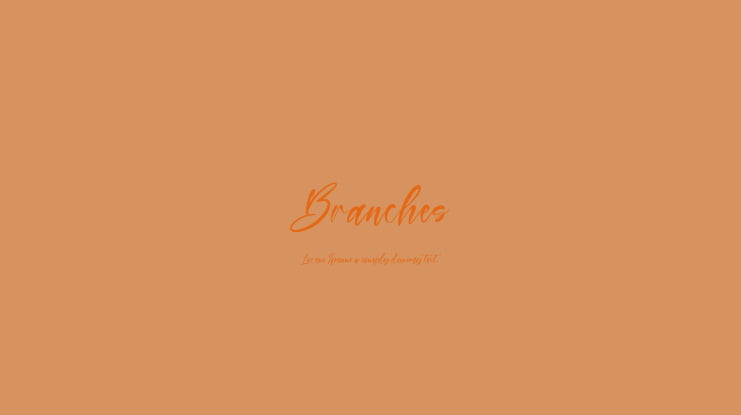 Branches Font