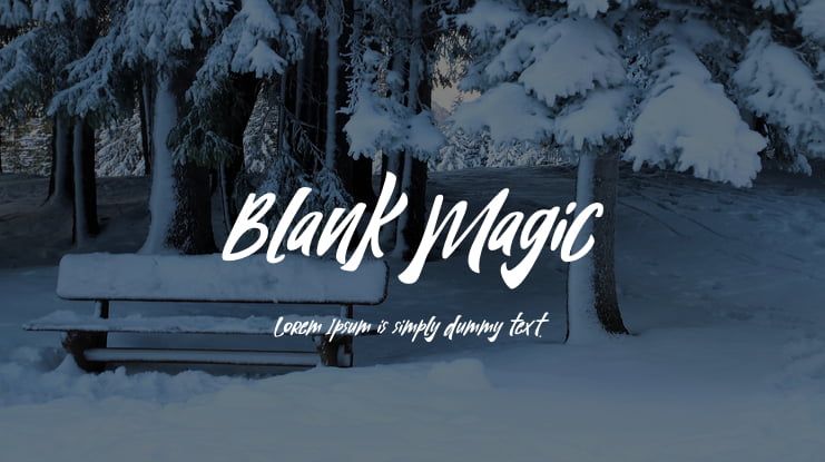 Blank Magic Font