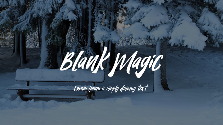 Blank Magic Font