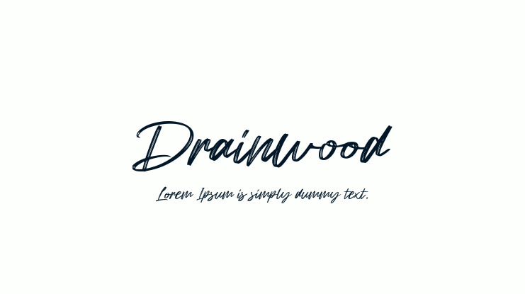 Drainwood Font