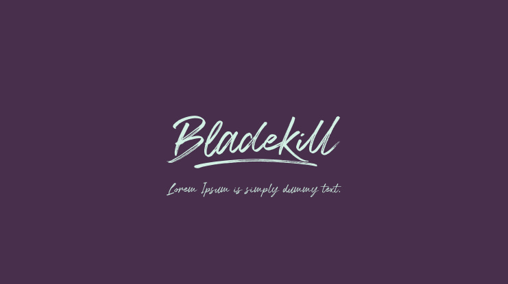 Bladekill Font