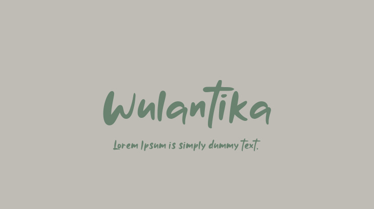 Wulantika Font