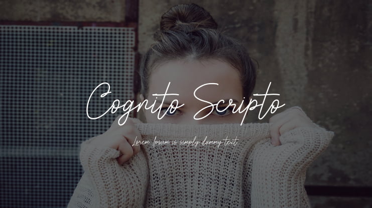 Cognito Scripto Font Family