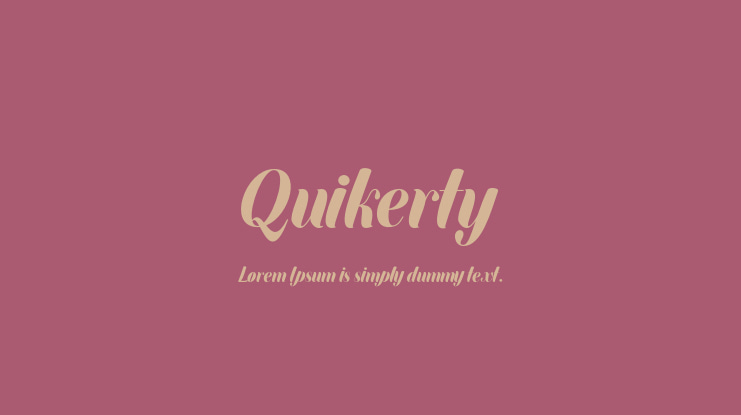 Quikerty Font