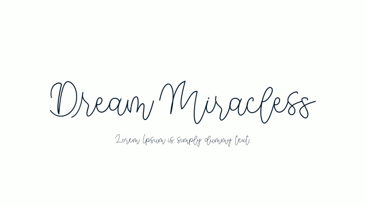 Dream Miracless Font