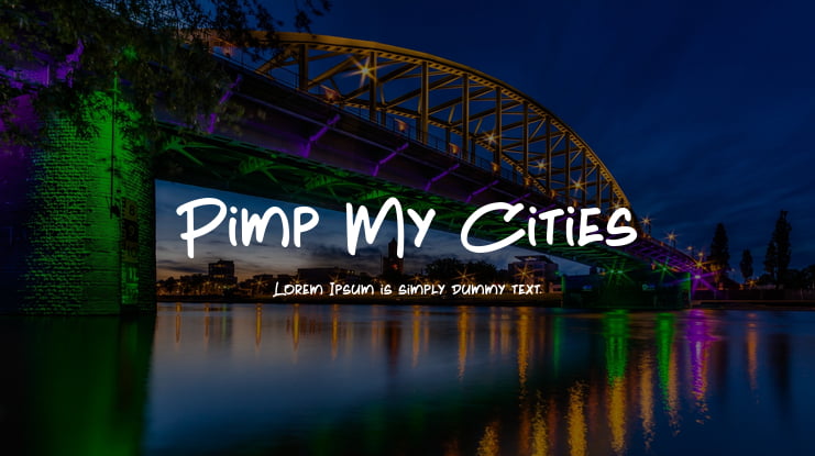 Pimp My Cities Font