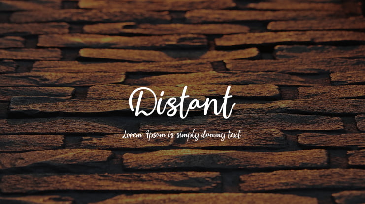 Distant Font