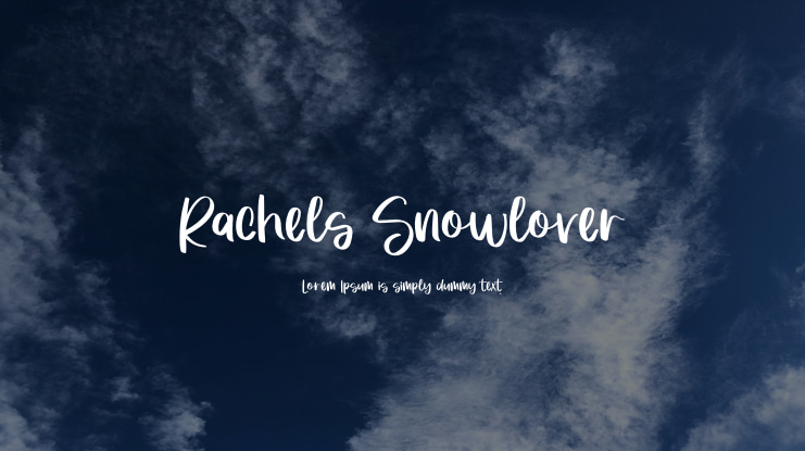 Rachels Snowlover Font