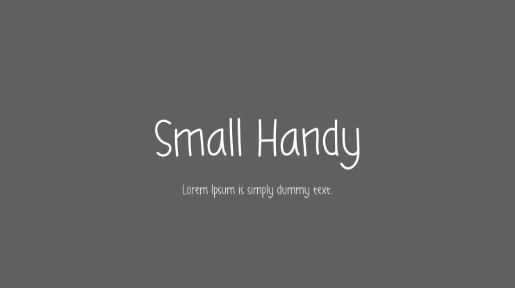 Small Handy Font