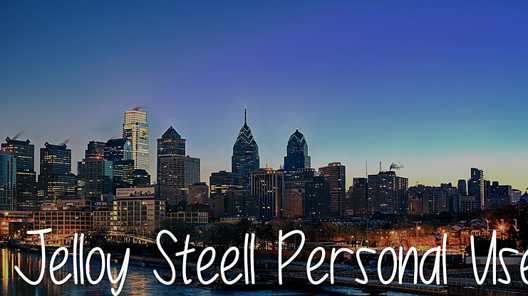 Jelloy Steell Personal Use Font