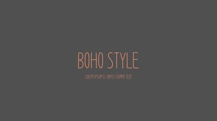 Boho Style Font