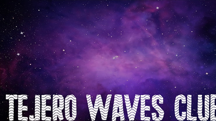 Tejero Waves Club Font