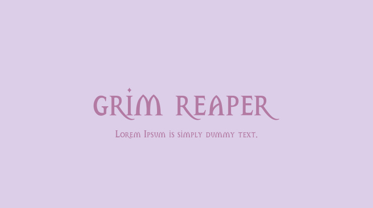 grim reaper Font