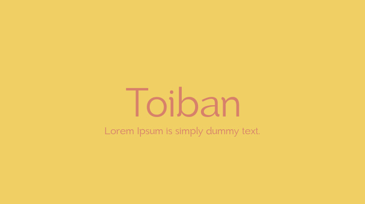 Toiban Font