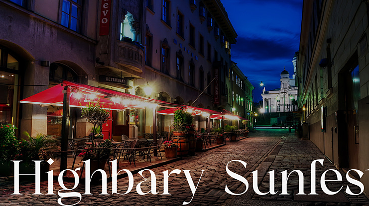 Highbary Sunfest Font