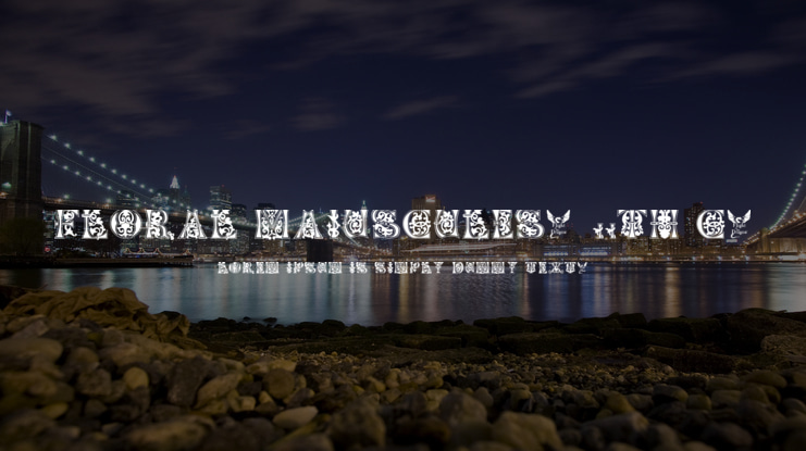 Floral Majuscules, 11th c. Font