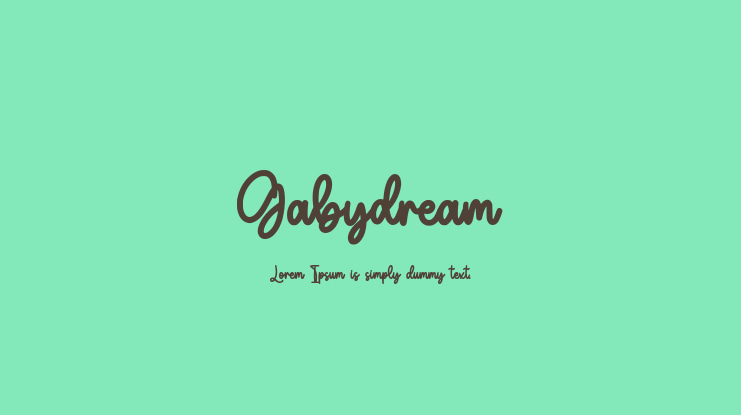 Gabydream Font