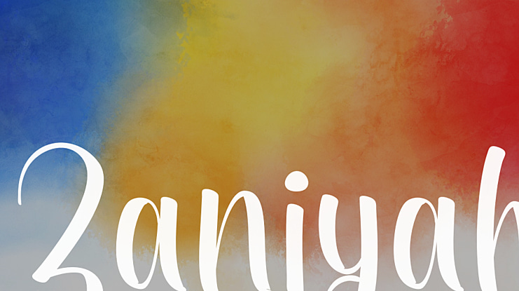 Zaniyah Font