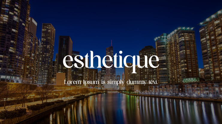 esthetique Font