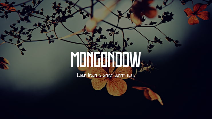 MONGONDOW Font