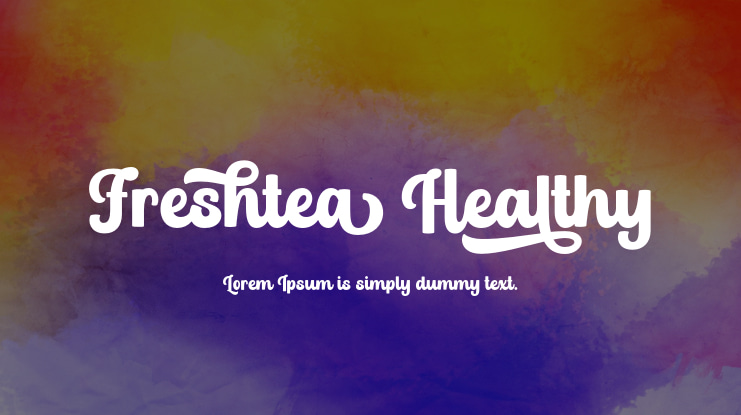Freshtea Healthy Font