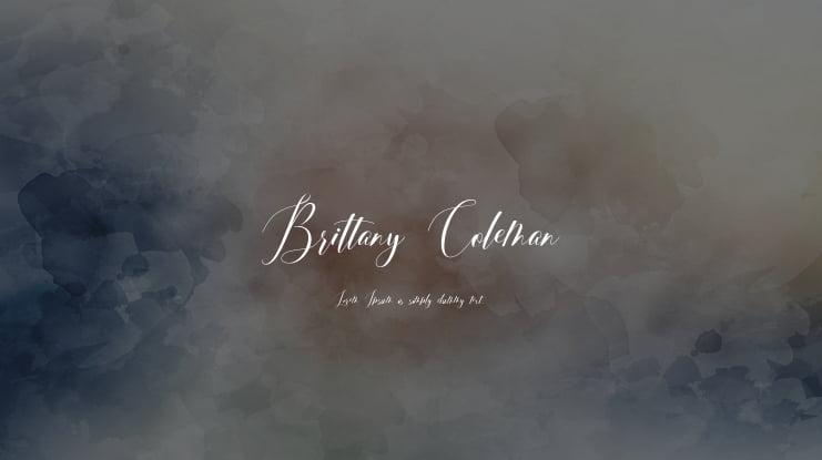Brittany Coleman Font