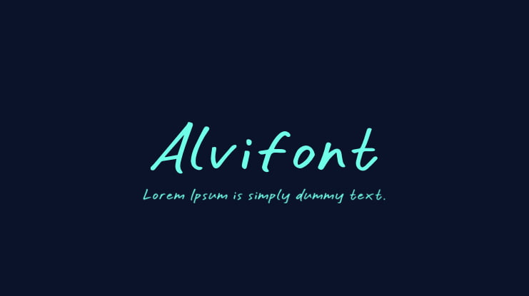 Alvifont Font