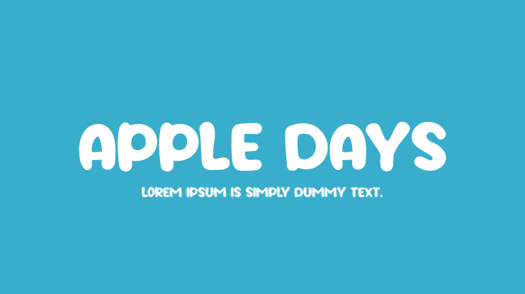Apple Days Font