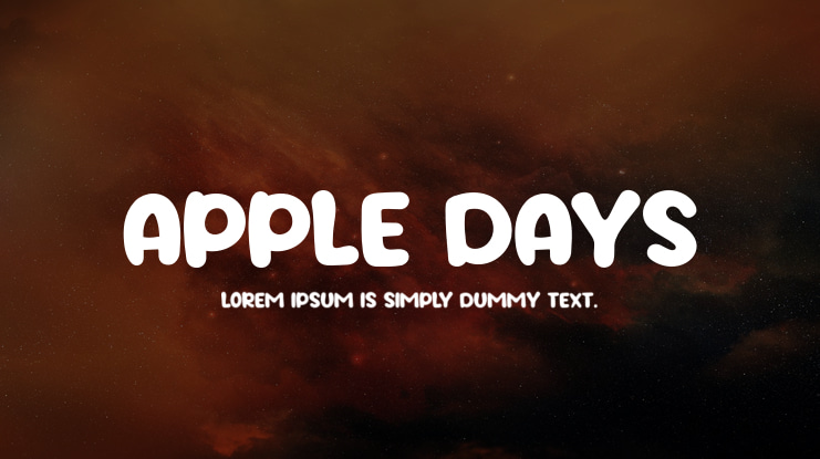 Apple Days Font