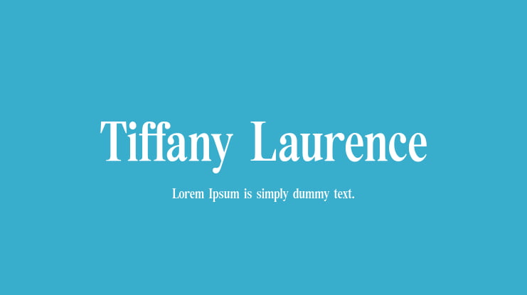 Tiffany Laurence Font
