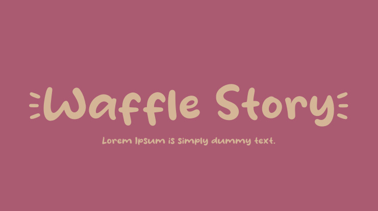 Waffle Story Font