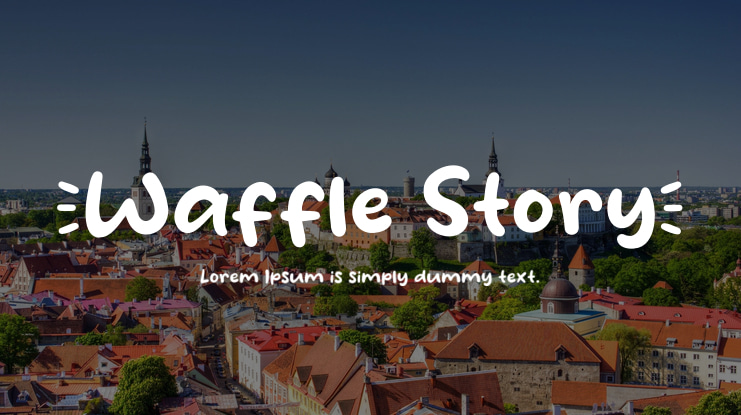 Waffle Story Font