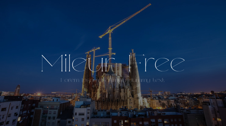 Mileur Free Font Family