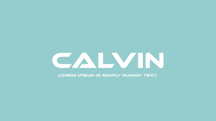 CALVIN Font
