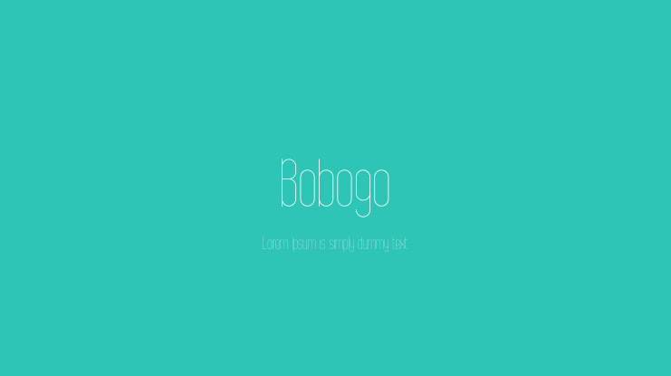 Bobogo Font