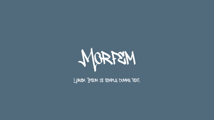 Morfem Font