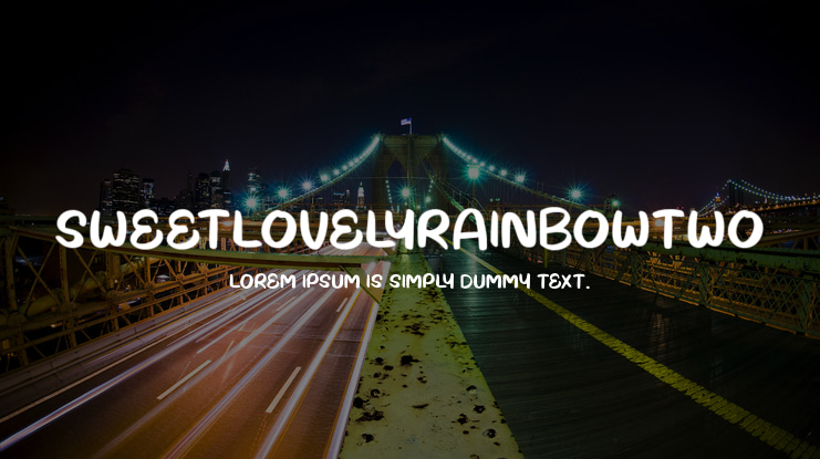 SweetLovelyRainbowTwo Font
