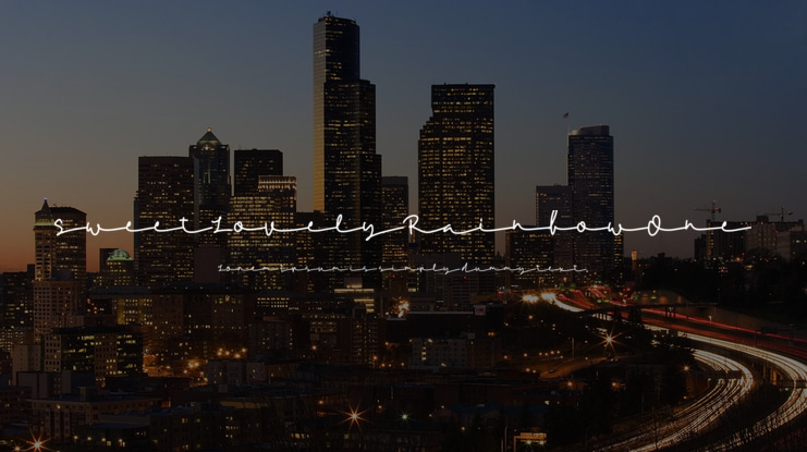 SweetLovelyRainbowOne Font