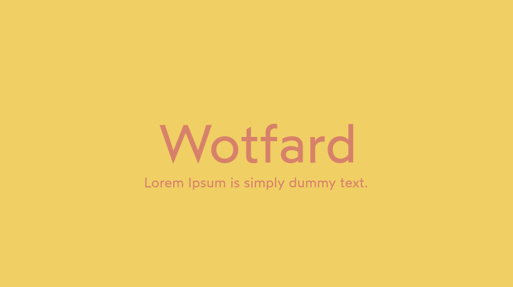 Wotfard Font