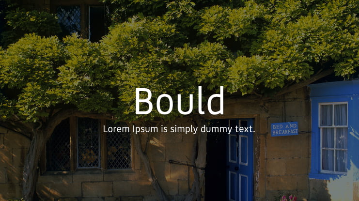 Bould Font Family