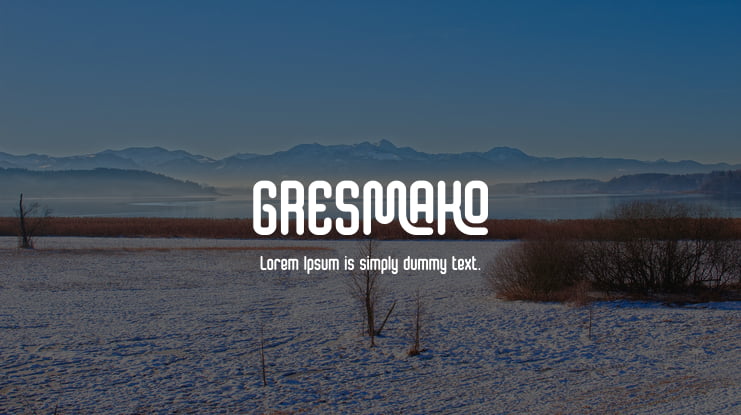 GRESMAKO Font