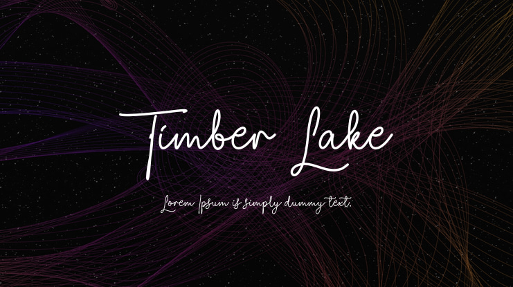 Timber Lake Font