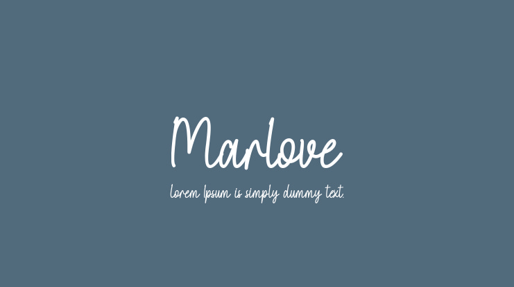 Marlove Font