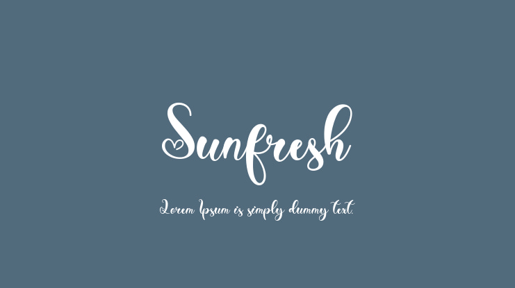 Sunfresh Font